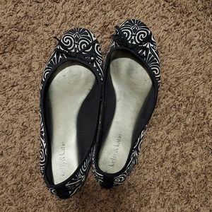Black and white Kelly&Katie flats size 9.5